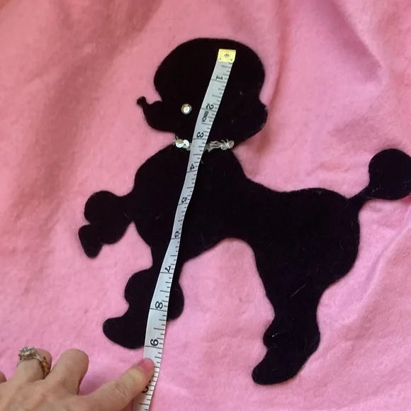 Little girls, pink and black poodle skirt Halloween costume